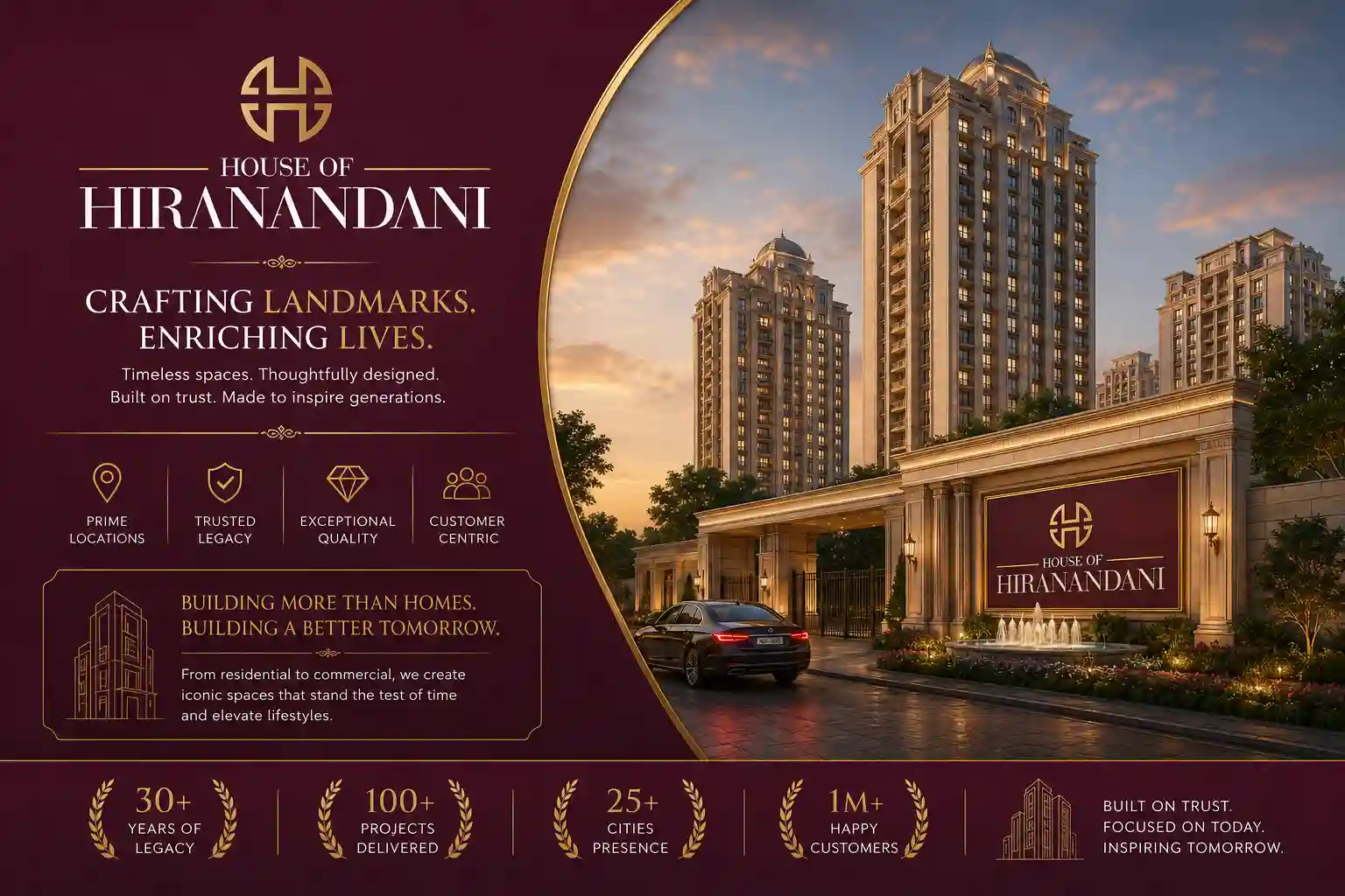 House of Hiranandani official logo for Panvel Navi Mumbai projects