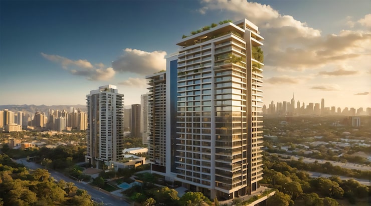 Modern 1,2,3,4 BHK apartment towers at House of Hiranandani Panvel township